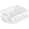 Sterilite 06218006 Sink Dish Rack Drainer, White