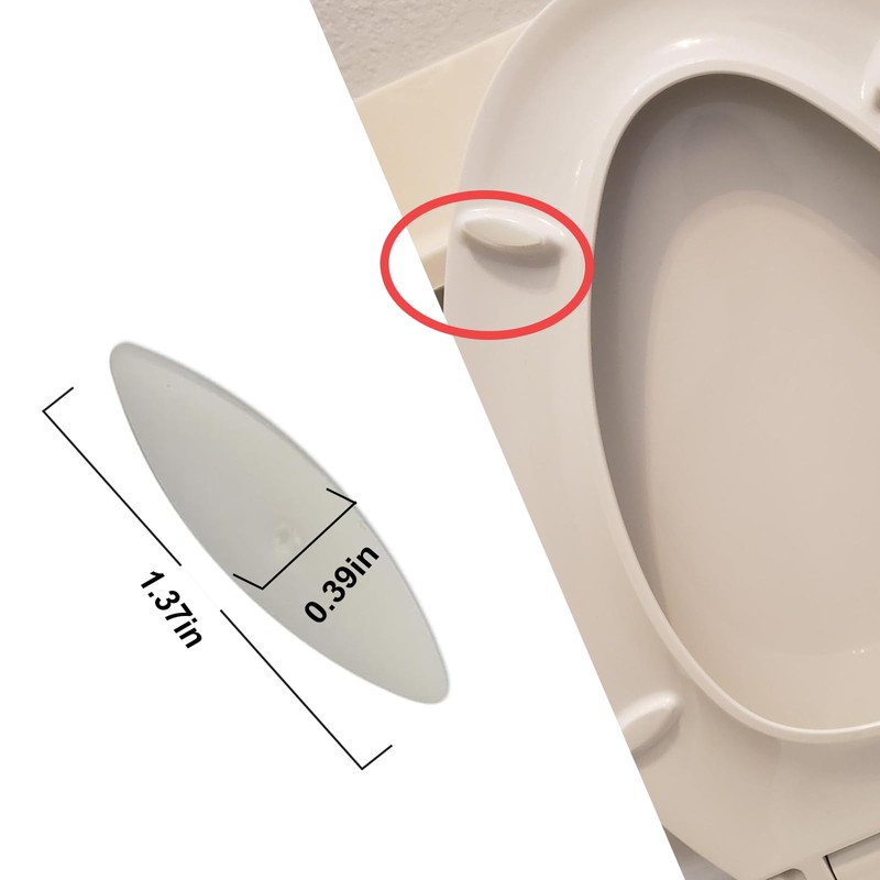 Toilet Seat Bumper for Kohler 1133070 1236365 Replacement Parts Set