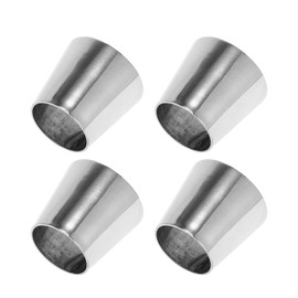 Motoforti Mandrel Exhaust Bend Elbow Concentric Reducer Car Exhaust Pipe Tubing Piping Adapter 1.25" OD to 2" OD 304 Stainless Steel Silver Tone 4 Pcs