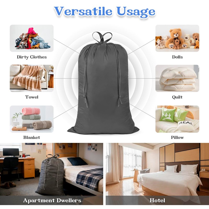 Extra Large Heavy Duty Laundry Bag for Dorm & Family