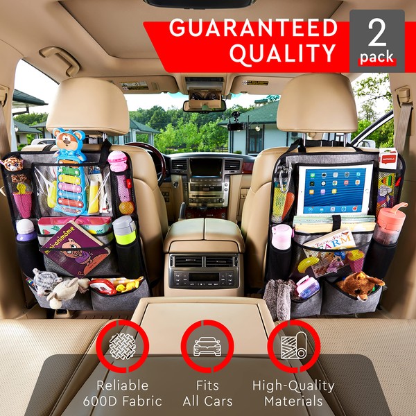 Helteko Helteko Backseat Car Organizer, Kick Mats Back Seat Protector