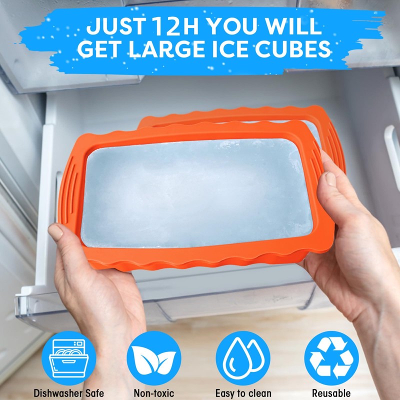 Haldane 5PC Extra Large Ice Block Mold 15LB Ice Cube