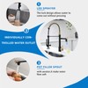 Fapully LED Kitchen Faucet with Pull Down Sprayer,Black&Gold Commercial Kitchen