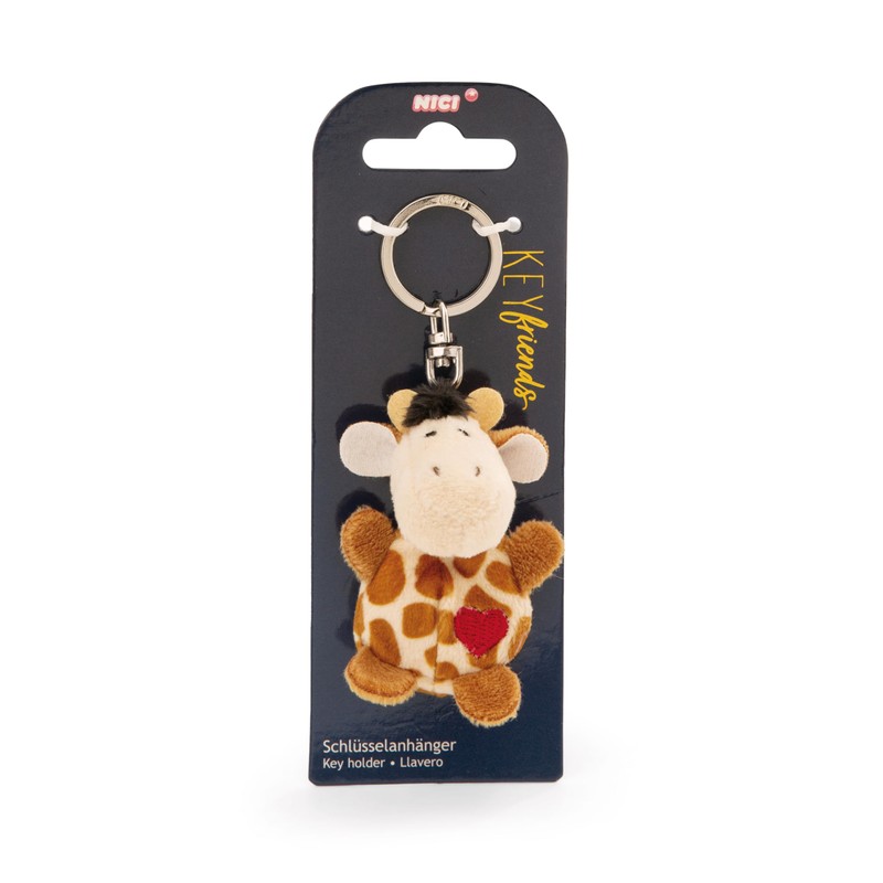 NICI Giraffe Keyring with Heart 5 cm