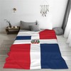 Cute Dominican Flag Blankets Soft Comfy Flannel Blanket Throws 80"x