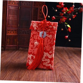 GRIRIW Retro Pocket Money Envelopes 4 Pack Chinese Year Red Envelope Set for Festive Occasions