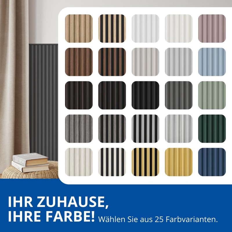 Reese Wall Panels, Natural Oak, Centre Strip Sample Piece Approx.