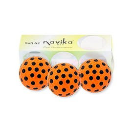 Orange with Black Polka Dot Golf Balls (Sleeve of 3)