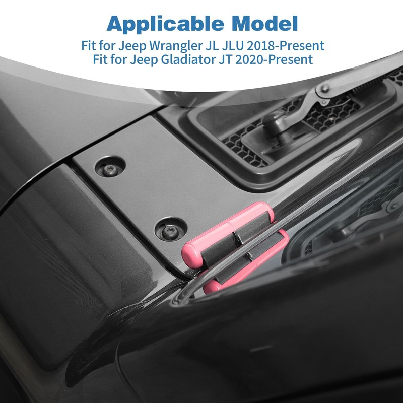 PDKLIN for Jeep JL Windshield Hinge Trim Cover for Jeep