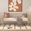 VECELO Classic Metal Daybed Frame Mattress Foundation Bed Sofa with
