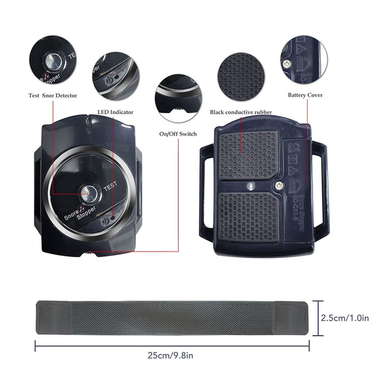 Anti Snoring Device Infrared Snore Prevention Wristband Device Ergonomic Effective