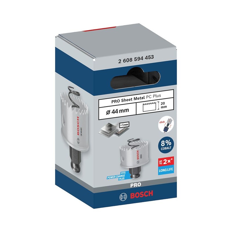 Bosch 1 x Pro Sheet Metal Power Change Plus Hole