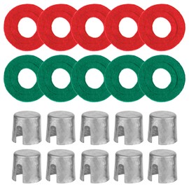 lasuroa 10pcs Battery Post Terminal Shims with 12pcs Washers, Auto Terminal Shim Caps Protector Adapter for Auto Truck RV Boat Top Battery Post Ends Repair