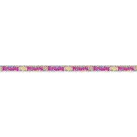 Multicolor Birthday Princess Prism Banner (3.6 Meters Long) 1 Piece - Vibrant & Eye-catching Party Decoration