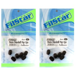 PRO FILSTAR ZIG RIG Dumbell Pop Up Foam Black 12 Pieces 13 mm - Bait Pop Up for Fishing Hooks - Pop Up Fishing - Carp Fishing - Carp Fishing Assembly - Fishing Bait - Food Accessories - Pop Up Carp