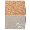 Huuraa Capybara Silhouette Notebook DIN A5 80 Sheets Including Ballpoint