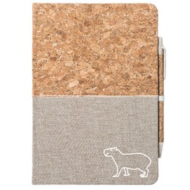 Huuraa Capybara Silhouette Notebook DIN A5 80 Sheets Including Ballpoint Pen Capybara Gift Idea