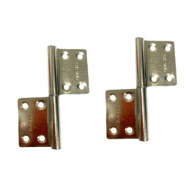 2 Piece Stainless Steel Hinges 360 Degree Rotation Hinges for Easy Separation of Door and Door Frame (4 inch)