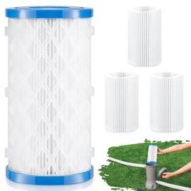 VICAMB 3Pack Universal Type A/C/III Pool Filter Cartridge Compatible with Intex 29000E/59900E,Reusable Pool Cartridge Filters Replacement for Above Ground Swimming Pools Pumps