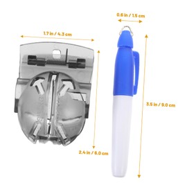 Totority Golf Ball Line Marker Tool Set 8 Pieces Reusable Plastic Golfing Alignment Stencil for Putting Ball Stencil for Outdoor Golf Supplies