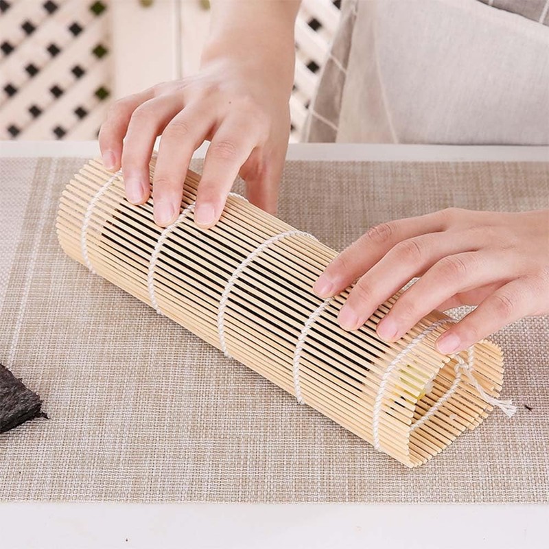 XIAOXIHOUHSGGD Sushi Mat Bamboo Sushi Rolling Mat Sushi Making Tool
