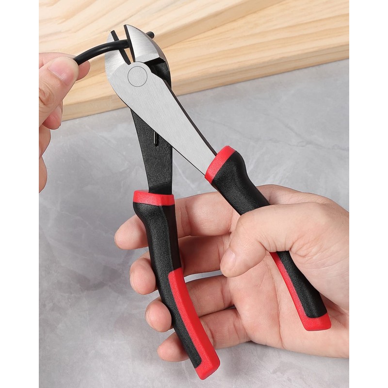 IGAN 7-inch Wire Cutters, Spring-loaded Side Cutters Dikes, Ultra Tough
