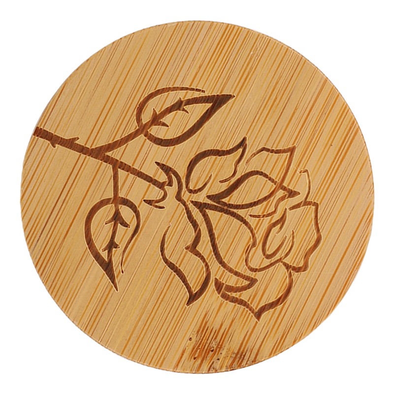 6Pcs Jar Wood Lid Set Easy to Clean Storage Jar