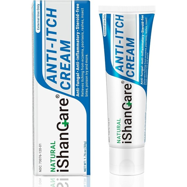 iShanCare® Anti Itch Cream, Maximum Strength Instant Itch Relief for