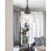 EAPUDUN 1-Pack Farmhouse Pendant Light, 1-Light Industrial Hanging Light Fixture