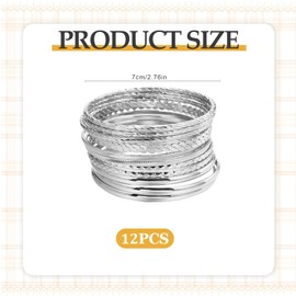 JRYGAC Pack of 12 Women's Bracelets, Stackable Bracelets, Boho Fashion Bracelets, Stackable Multilayer Bracelets, Valentine's Day, Mother's Day, Birthday Gift for Women, Girlfriend, Mum, High-quality