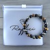Beads Bracelet 8 Mm Tigers Eye Triple Protection Bracelet Hematite