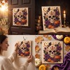 Halloween Pearl Diamond Art DIY Kit,Spooky Pearl Diamond Painting Craft