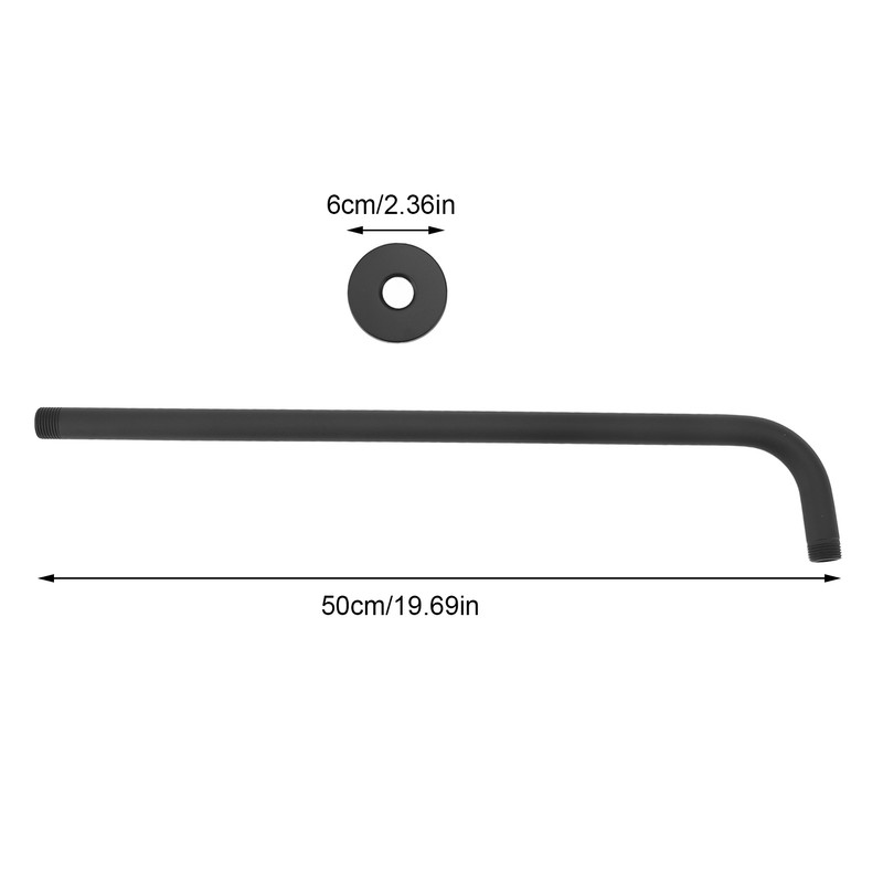 Shower Arm NPT1/2 Stainless Steel Wall Mount Concealed Shower Head