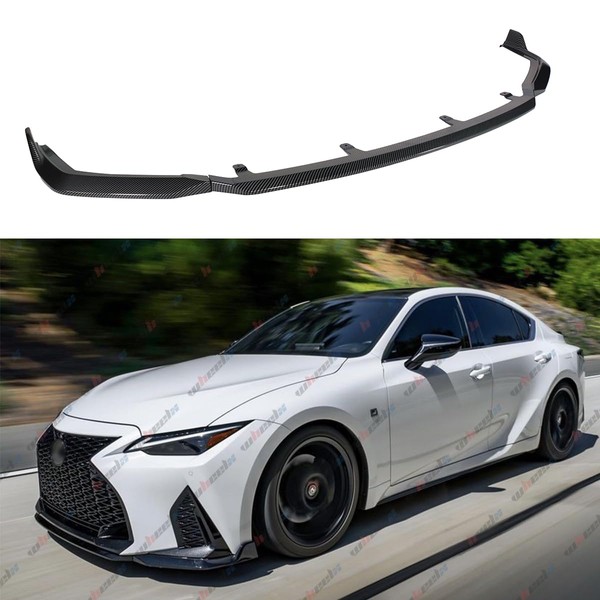 WheelX 3Pcs Front Bumper Lip Compatible with 2021-2025 Lexus IS350