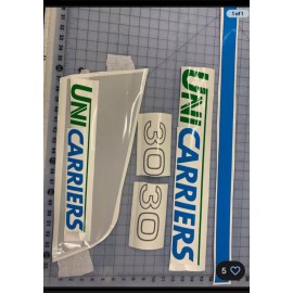 Unicarriers CF30 Forklift Vinyl  Complete Set For Year 2016