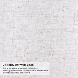 Lampshades Set of 2, 9.8" X 9.8" X 11.8" Tall Drum Lamp Shades, Off-White Linen Lamp Shade, Spider Replacement Lamp Shades, Rustic Farmhouse Lamp Shade for Table & Beside Lamp