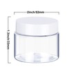 6 Pack 1 oz Plastic Pot Jars Round Clear Leak