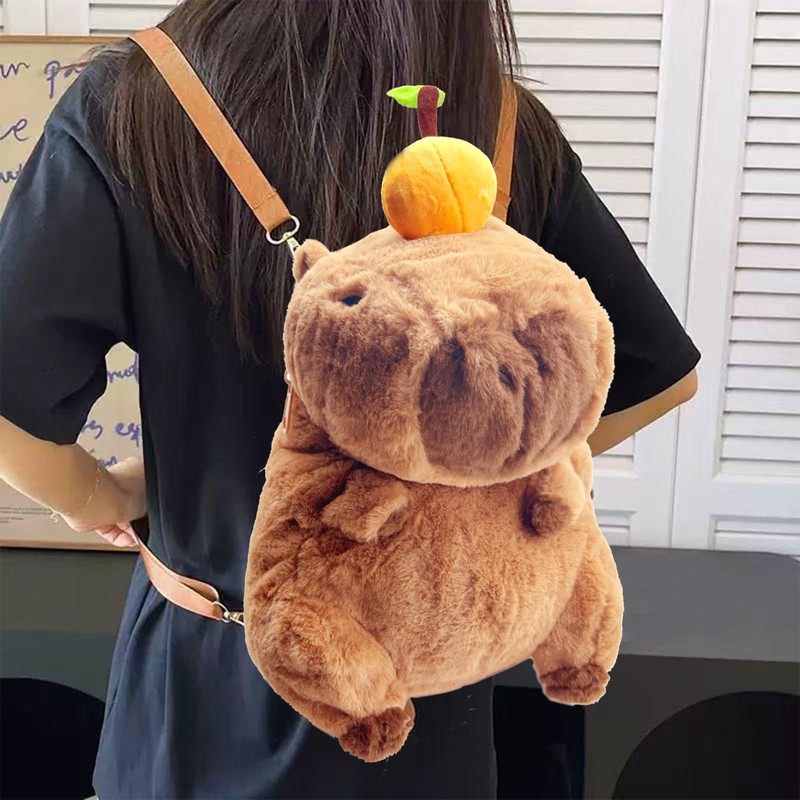 Capybara Children's Backpack, Capybara School Backpack, Capybara Backpack, Capybara Plush