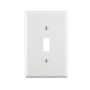 Leviton 1-Gang Toggle Device Switch Wallplate, Midway Size, Thermoset, Device