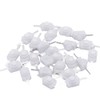 mxuteuk 50pcs White Self-Lock Micro Push Button Switch DC 30V
