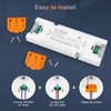 DUSKTEC LED Driver 24V 60W, IP44 Slim Switching Power Supply,