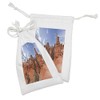 Lunarable Picturesque Fabric Pouch Set of 2, The Amphitheater in