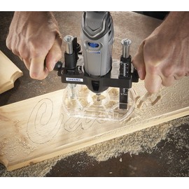 Dremel 335-01 Rotary Tool Plunge Router Attachment, Compact & Lightweight for Light-Duty Routing Projects, Perfect for Woodworking & Inlay Work