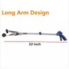 [New Version] 2 Pack Foldable Reacher Grabber Tool, Long 32"