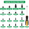 M.2 Screw Kit, 633PCS NVMe Screw M.2 SSD Mounting Kit-M2