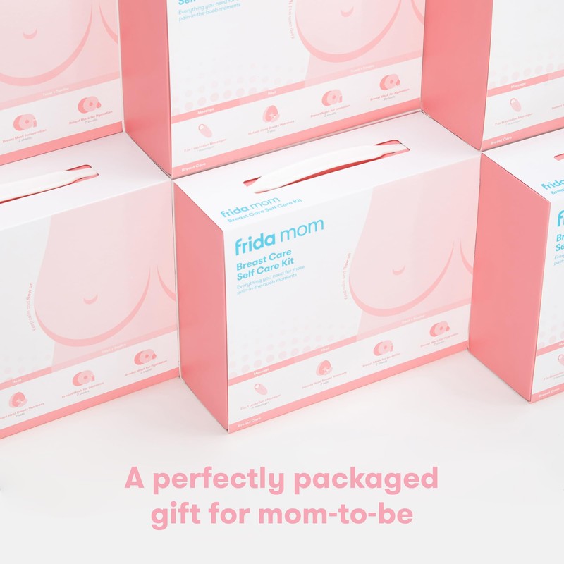 Frida Mom 9pc Breastfeeding Essentials Kit for Lactation Support &