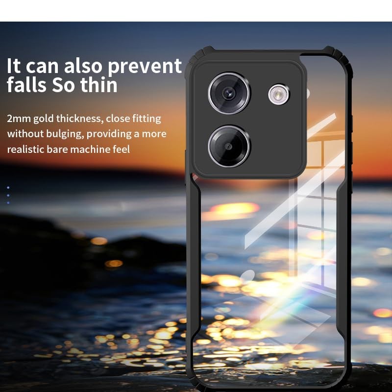 POCO M7 Pro 5G Case, AFINER, Lightweight, Ultra-thin, TPU+PC Transparent