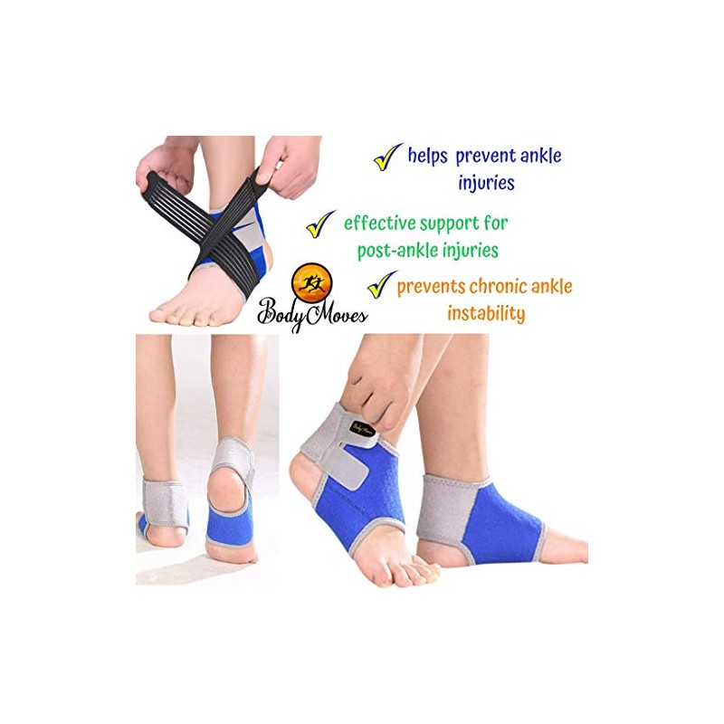 BodyMoves Kid's Ankle Brace Support Plus Hot and Cold Ice
