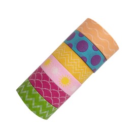 STOBOK 6rolls Washi Tape for Crafts of Unique Decorative Rainbow Tape for Scrapbooking Journals and Wrapping and Versatile for Home Decor
