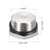 PATIKIL 1/2 NPT Male Plug, 1 Pack Waterproof Dustproof 304